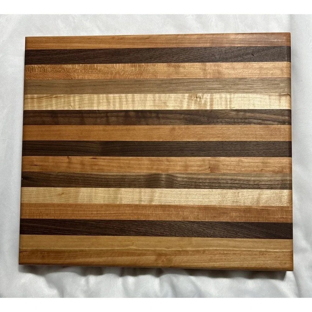 Amish Handcrafted Wood‎ Cutting Board Serving Tray Charcuterie Board Three Wood